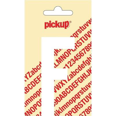 Plakletter Nobel Sticker witte letter F Pickup - Pickup