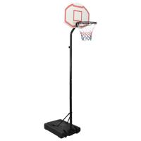 VidaXL Basketbalstandaard 282-352 cm polyethyleen wit - thumbnail
