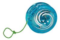 Moses spinnende jojo lichtgevend 6,3 cm blauw - thumbnail