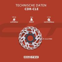 CONTEC remschijf "cdr-cle" ct brake rotors cdr-cle 140 mm 2p centerlock - thumbnail