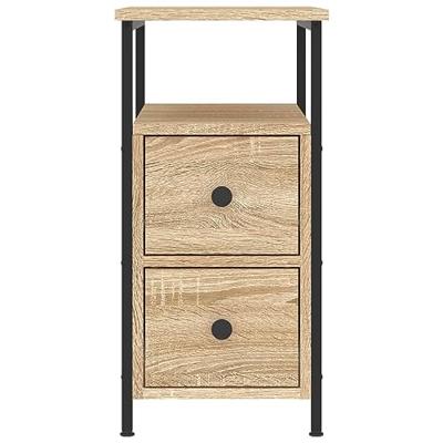 Nachtkastje 30x60x60 cm bewerkt hout sonoma eikenkleurig Nachtkastje 30x60x60 cm bewerkt hout sonoma eikenkleurig