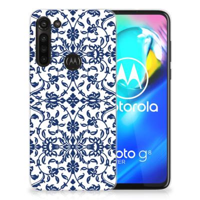Motorola Moto G8 Power | TPU Case | Flower Blue Motorola Moto G8 Power | TPU Case | Flower Blue