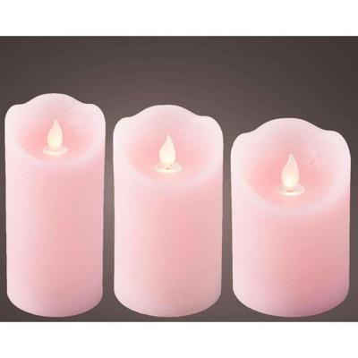 Overige Merken Led waving kaarsen 3 stuks roze