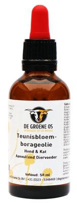 De Groene Os Teunisbloem-Borageolie Hond & Kat De Groene Os Teunisbloem-Borageolie Hond & Kat