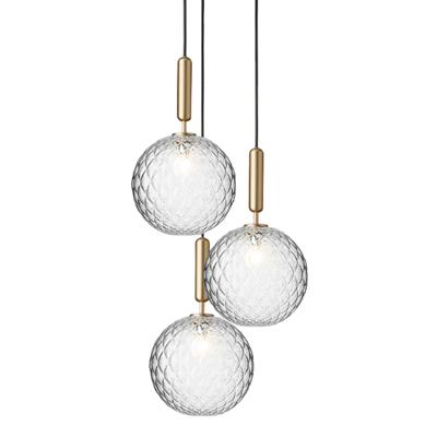 Nuura Miira 3 Large Hanglamp - Messing - Transparant