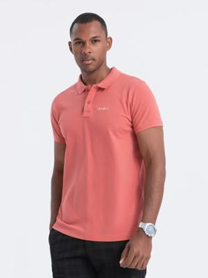 Italian Style - Bellagio - Heren Poloshirt - Koraal - Style-Italie