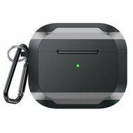 AirPods 3 hoesje - TPU - Anti fall series - Zwart / Grijs - thumbnail