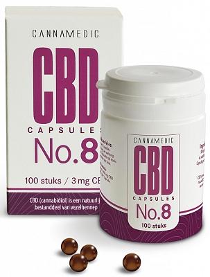 Cannamedic Cbd Capsules No.8 (3 Mg Cbd Per Capsule) (100ca) Cannamedic Cbd Capsules No.8 (3 Mg Cbd Per Capsule) (100ca)