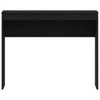 Bureau 90x40x72 cm spaanplaat zwart eikenkleurig - thumbnail