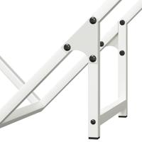 Brandhoutrek 50x25x50 cm koudgewalst staal wit - thumbnail