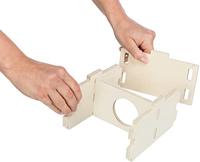 TRIXIE KNAAGDIERHUIS 2 KAMERS ONBEHANDELD HOUT NATUREL 25X25X12 CM - thumbnail