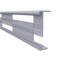 Küberit - 2-delig verstelbaar trapneusprofiel 844WS Zilver F4 - 300cm - thumbnail