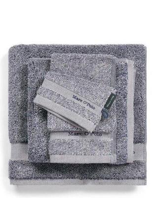 Marc O'Polo Marc O'Polo Melange Gastendoek Marine/Silver 30x50