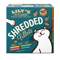 Lily&apos;s Kitchen Shredded Fillets kattenvoer nat 8x70 gram - thumbnail