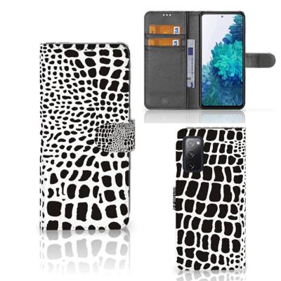 Samsung Galaxy S20 FE | Telefoonhoesje | Met pasjeshouder | Slangenprint