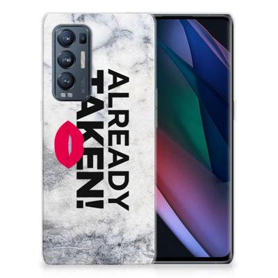 OPPO Find X3 Neo | Siliconen hoesje | met naam Already Taken White