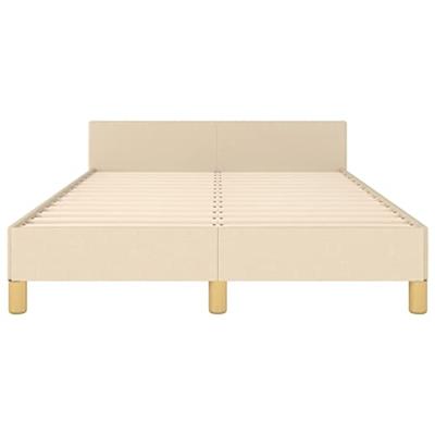 Bedframe zonder matras 120x200 cm stof crèmekleurig