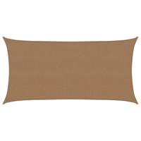 VidaXL Zonnezeil 160 g/m² 2,5x4,5 m hdpe taupe - thumbnail