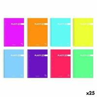 Set notitieboekjes Pacsa PLASTIPAC Din A4 80 Lakens 21,5 x 31,5 cm 5 Onderdelen (25 Stuks) - thumbnail