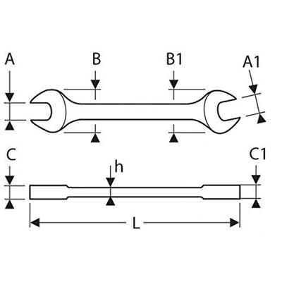 Expert by Facom Steeksleutel | 26x28 mm - E113261