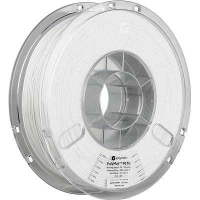 Polymaker PB02002 PolyMAX Tough Filament PETG Hoge stijfheid, Hittebestendig, Slagvast 1.75 mm 750 g Wit 1 stuk(s) Polymaker PB02002 PolyMAX Tough Filament PETG Hoge stijfheid, Hittebestendig, Slagvast 1.75 mm 750 g Wit 1 stuk(s)