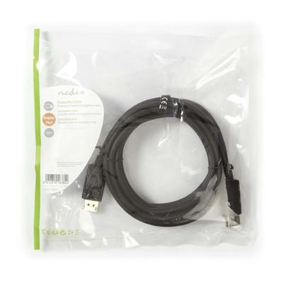 DisplayPort-kabel | DisplayPort male - DisplayPort male | 3,0 m | Zwart