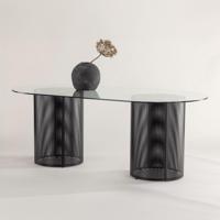 Nohr Ovale Eettafel 'Diandrea' Glas, 200 x 100cm - thumbnail