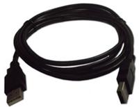 Digitus AK-300101-018-S USB-kabel USB 2.0 USB-A stekker, USB-A stekker 1.80 m Zwart Afgeschermd (dubbel) - thumbnail