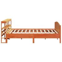 Bedframe zonder matras massief grenenhout wasbruin 180x200 cm - thumbnail