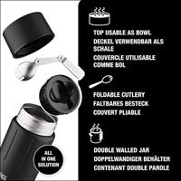 SIGG Gemstone Food Jar Obsidiaan (0,75 l), geïsoleerde voedselcontainer voor kantoor, school en outdoor, thermohouder van hoogwaardig 18/8 roestvrij staal - thumbnail