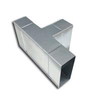 T-stuk 90 Graden [220 X 55mm - 220 X 55mm] Staal - Verticaal [pro-c] - thumbnail