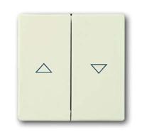 Busch-Jaeger 2CKA001751A2748 Jaloezie-schakelaar Afdekking Crème-wit, Parel-wit 1 stuk(s) - thumbnail