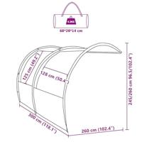 VidaXL Waterbestendige tarp boog met dak - thumbnail