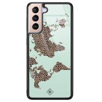 Samsung Galaxy S21 Plus glazen hardcase - Wild world - thumbnail