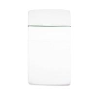 Briljant Baby ledikantlaken geweven stone green uni + bies band - thumbnail