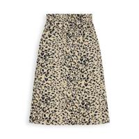 Another-Label midi rok Demi met panterprint beige - thumbnail