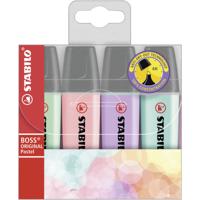STABILO boss original pastel - markeerstift - set 4 stuks - thumbnail