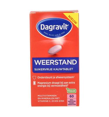 Dagravit Weerstand Suikervrije Kauwtabletten