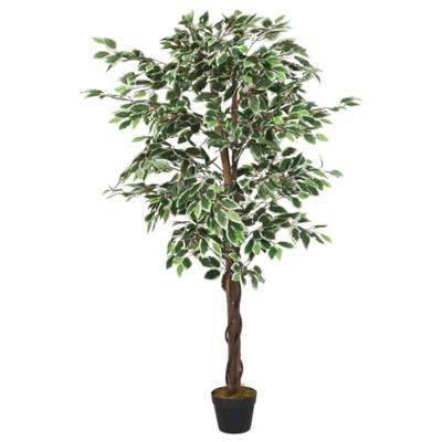 VidaXL Kunstplant ficus 1008 bladeren 180 cm groen