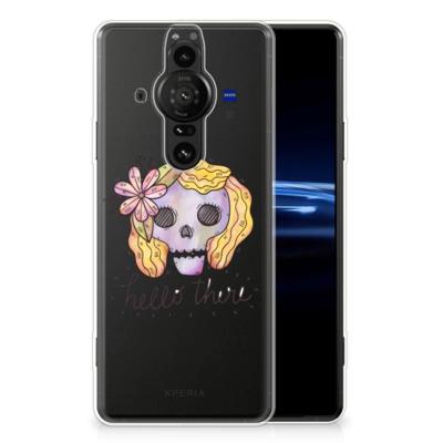 Silicone Back Case Sony Xperia Pro-I Boho Skull Silicone Back Case Sony Xperia Pro-I Boho Skull