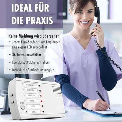 m-e modern-electronics FRS-106.1 Draadloos belsysteem voor Draadloze deurbel