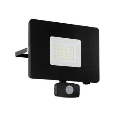 Eglo LedspotFaedo 3 - 50w met bewegingssensor zwart - 97463