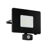 Eglo LedspotFaedo 3 - 50w met bewegingssensor zwart - 97463 - thumbnail