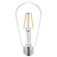 Philips E27 LED Filamentlamp - Transparant - Warm wit licht - 4W vervangt 40W - thumbnail
