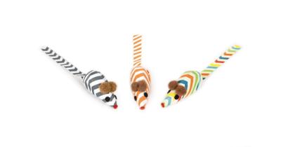 Beeztees Micies Muisjes - Kattenspeelgoed - 4 cm - 3ST