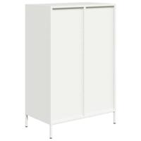 Hoge kast 68x39x101,5 cm staal wit - thumbnail
