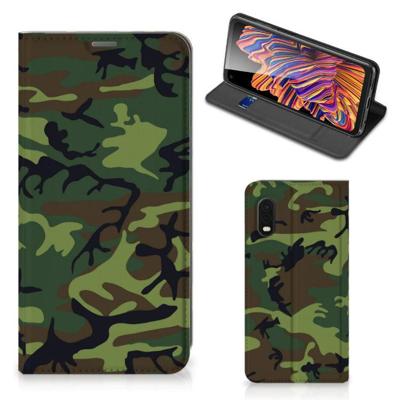 Samsung Xcover Pro | Hoesje met Magneet | Army Dark Samsung Xcover Pro | Hoesje met Magneet | Army Dark