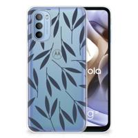 Motorola Moto G31 | G41 | TPU Case | Leaves Blue - thumbnail