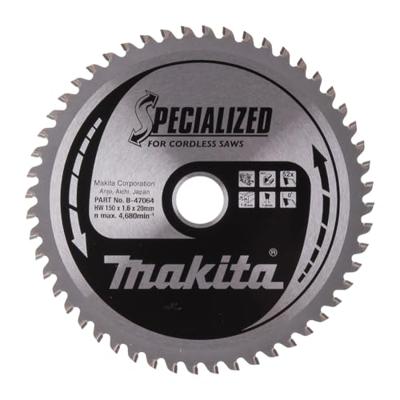 Makita Cirkelzaagblad voor Aluminium | Specialized | Ø 150mm Asgat 20mm 52T - B-47064 Makita Cirkelzaagblad voor Aluminium | Specialized | Ø 150mm Asgat 20mm 52T - B-47064