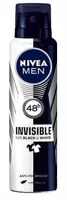 Nivea Men Deodorant Deospray Invisible Black And White 150ml - thumbnail